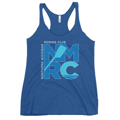 Performance | Thin Racerback Tank Top | Northern Michigan Rowing | Modern Script Logo