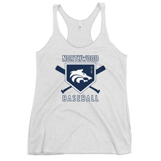 Performance | Thin Racerback Tank Top | Northwood High School Baseball | Emblem Logo