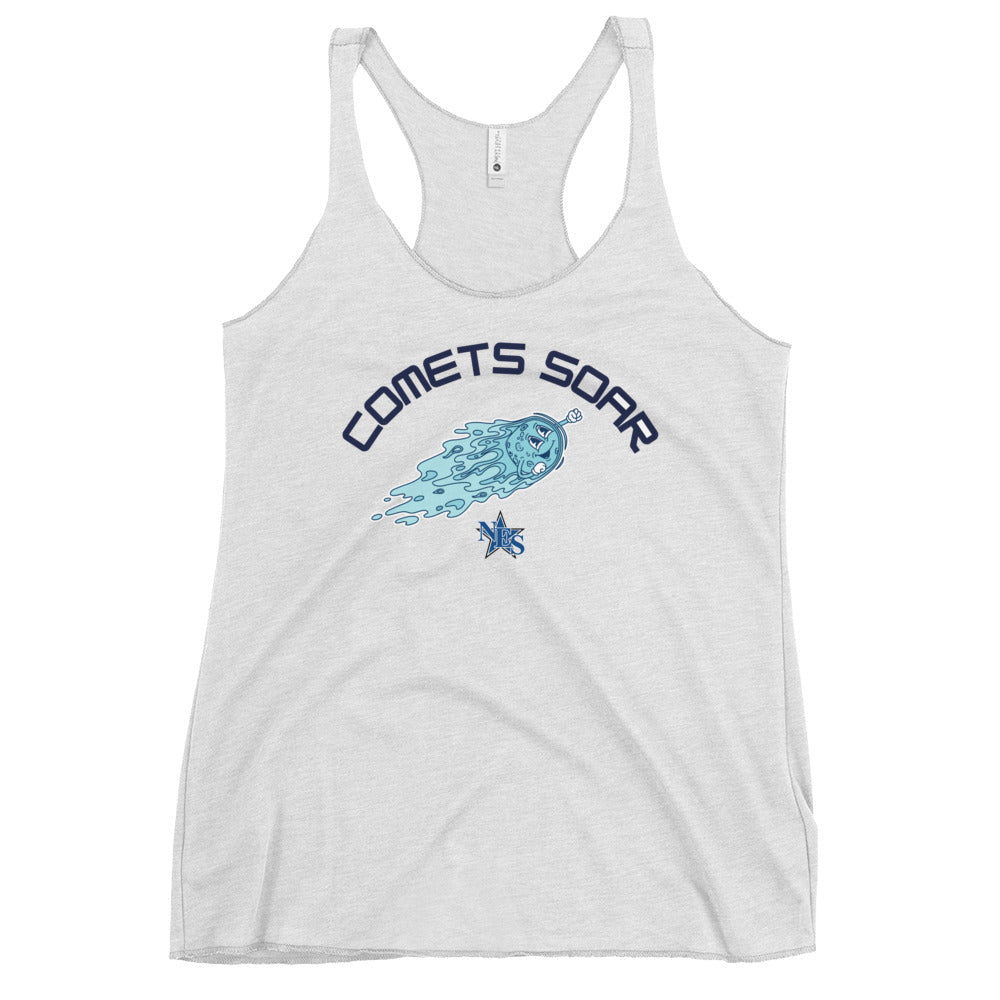 Performance | Thin Racerback Tank Top | Norton Elementary School | Comets Soar Logo