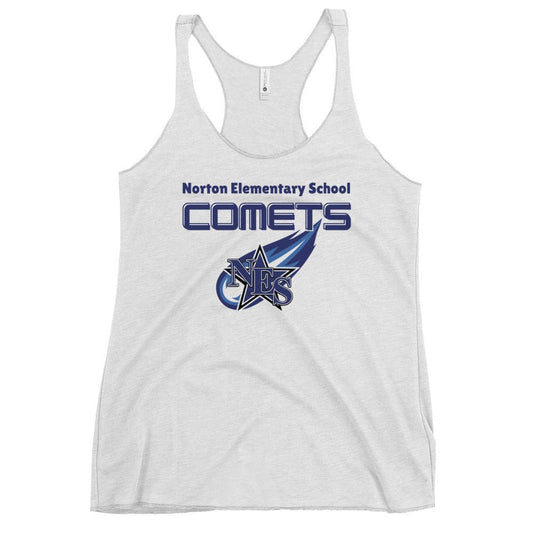 Performance | Thin Racerback Tank Top | Norton Elementary School | Space Script Logo