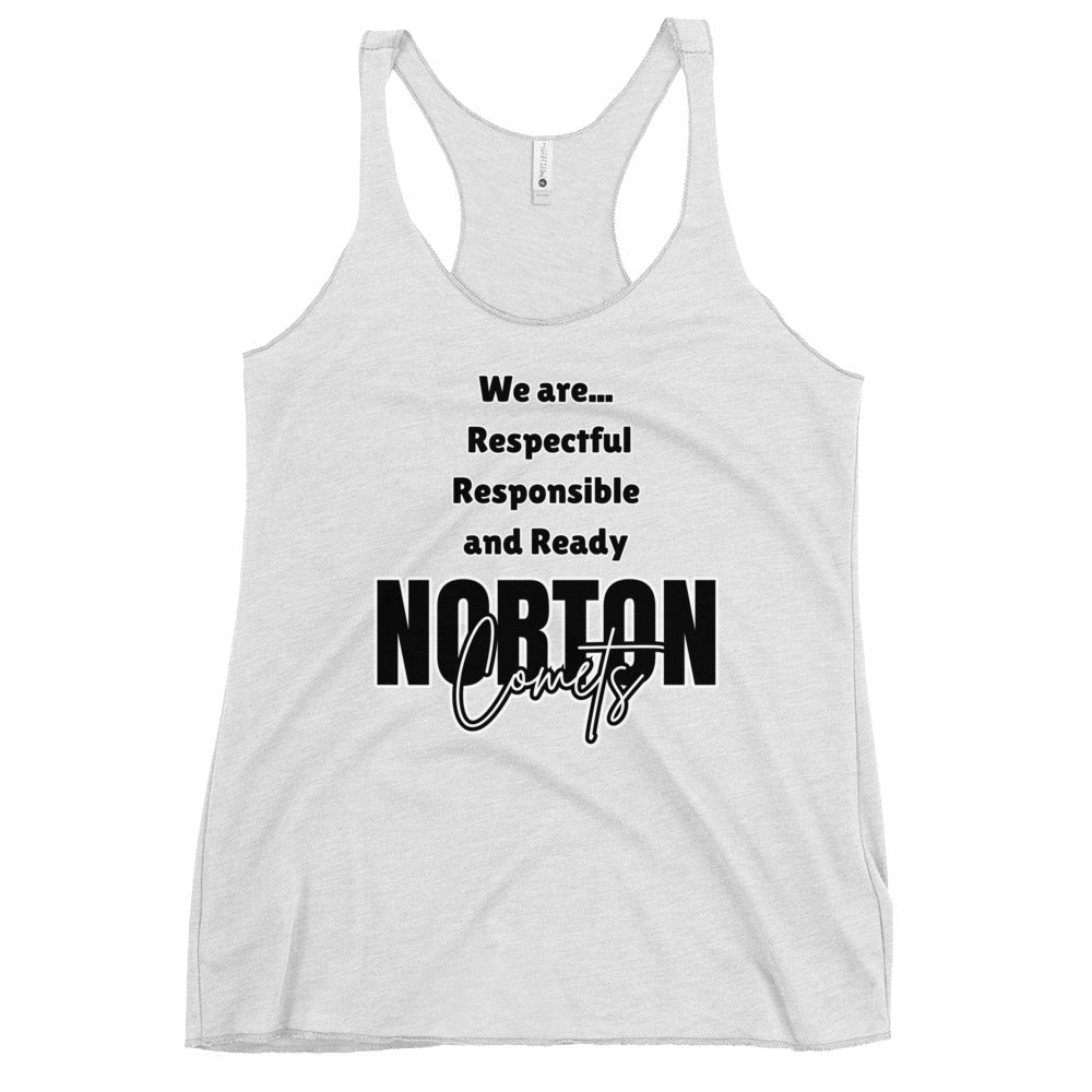 Performance | Thin Racerback Tank Top | Norton Elementary School | We are... Logo