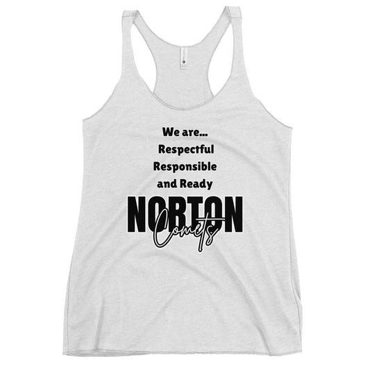 Performance | Thin Racerback Tank Top | Norton Elementary School | We are... Logo