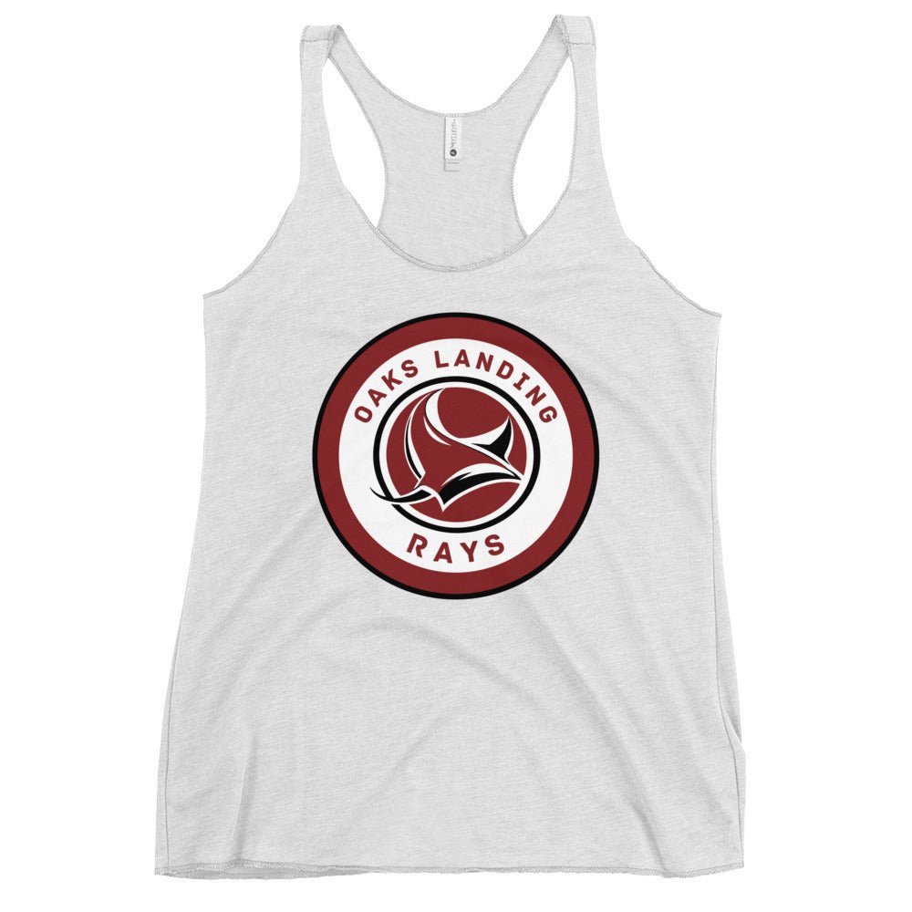 Performance | Thin Racerback Tank Top | OAKS LANDING RAYS | Badge Logo