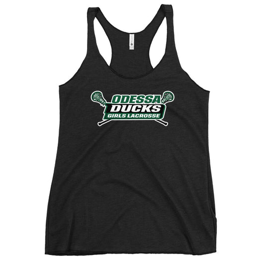 Performance | Thin Racerback Tank Top | Odessa Girls Lacrosse | Girls LAX Logo