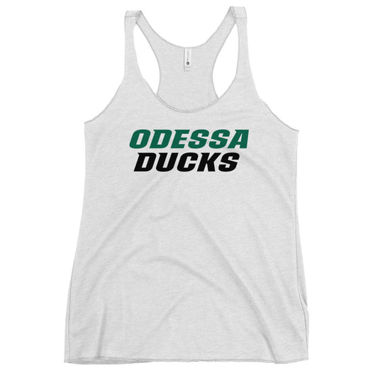 Performance | Thin Racerback Tank Top | Odessa Girls Lacrosse | Odessa Script Logo