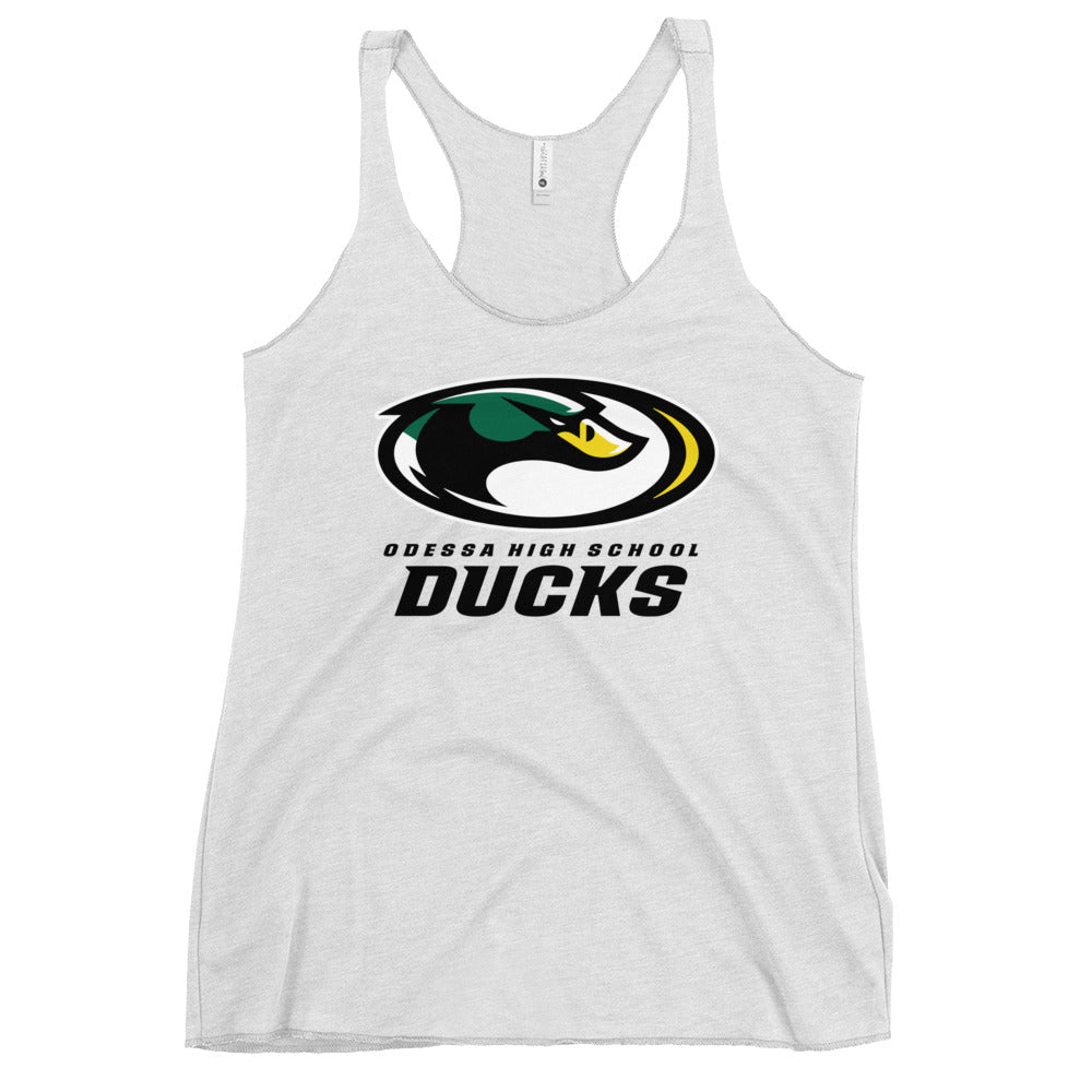 Performance | Thin Racerback Tank Top | Odessa Girls Lacrosse | ODH Ducks Logo