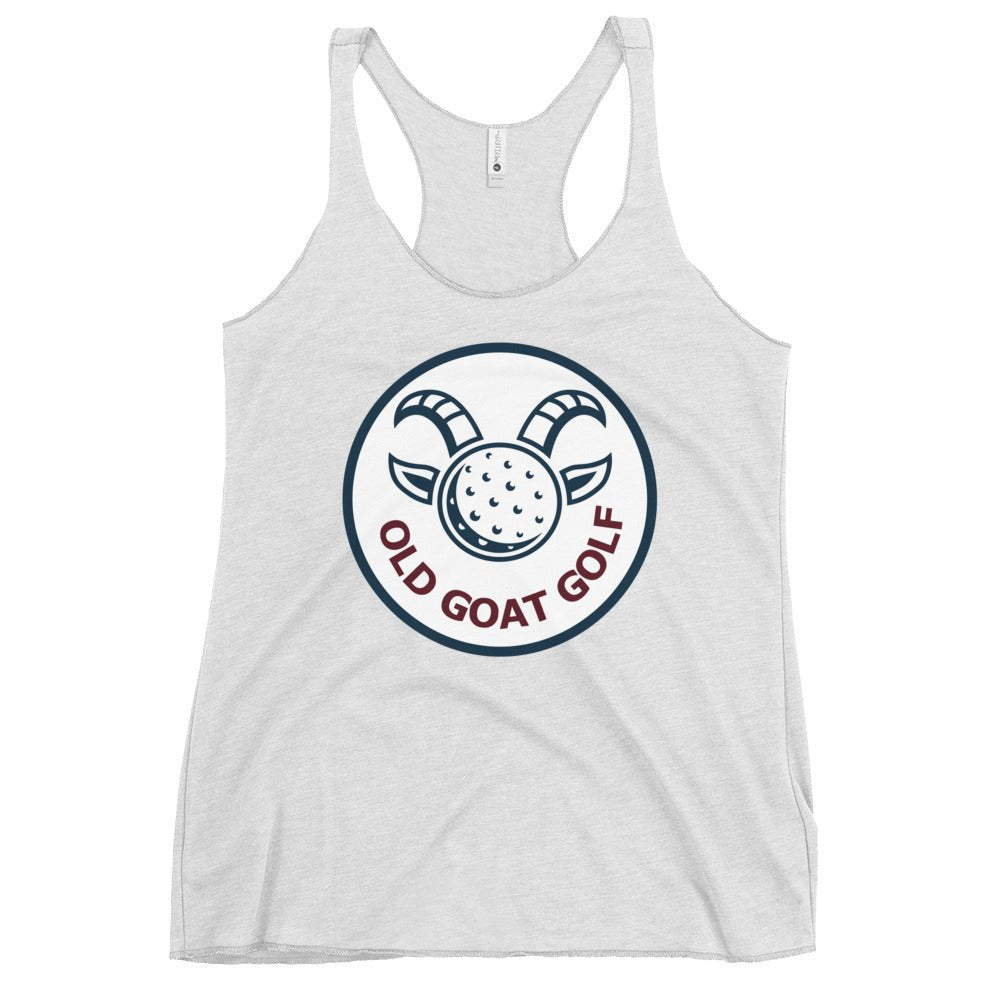 Performance | Thin Racerback Tank Top | Old Goat Golf | Badge Logo
