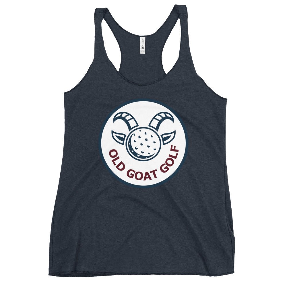 Performance | Thin Racerback Tank Top | Old Goat Golf | Badge Logo