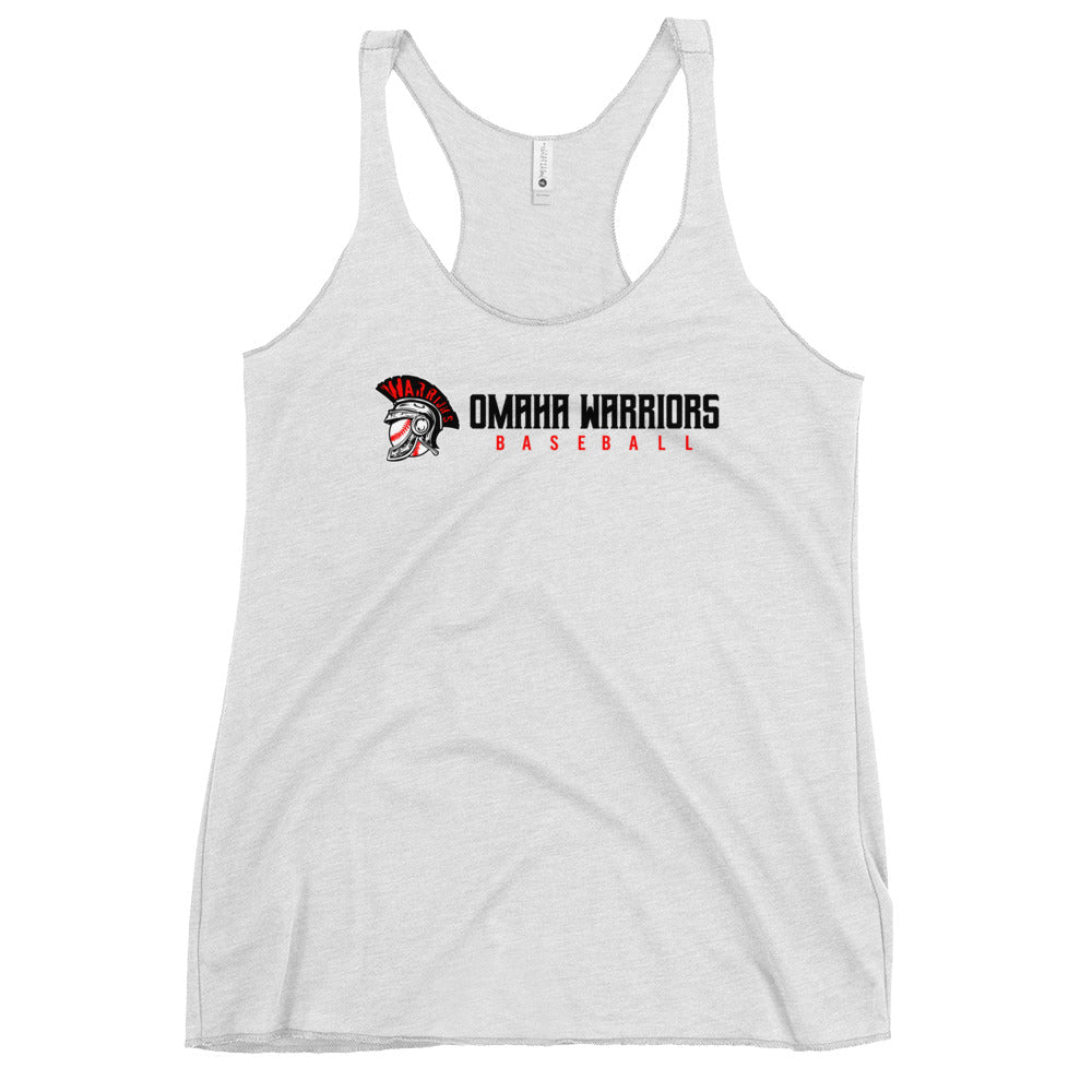 Performance | Thin Racerback Tank Top | Omaha Warriors | Script Logo