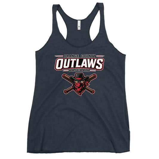 Performance | Thin Racerback Tank Top | Orange County Outlaws | Vanguard Logo