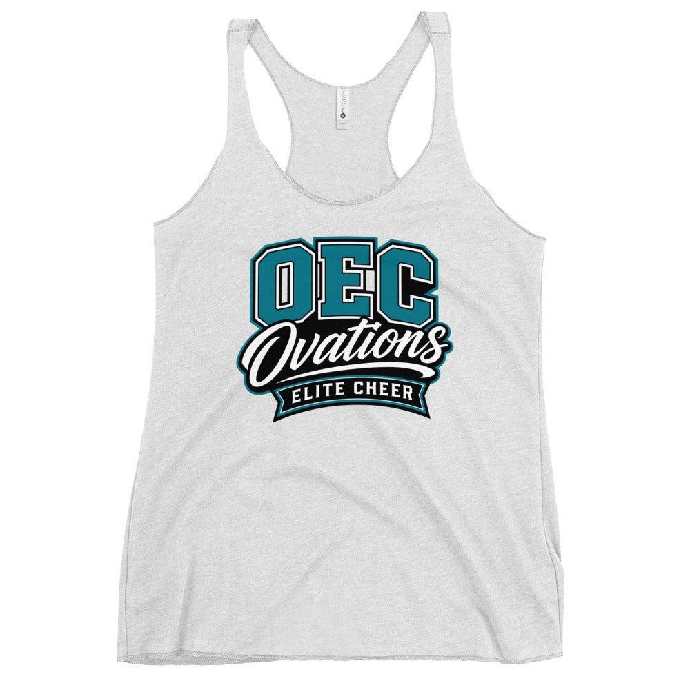 Performance | Thin Racerback Tank Top | Ovations Elite Cheer | Crest Logo
