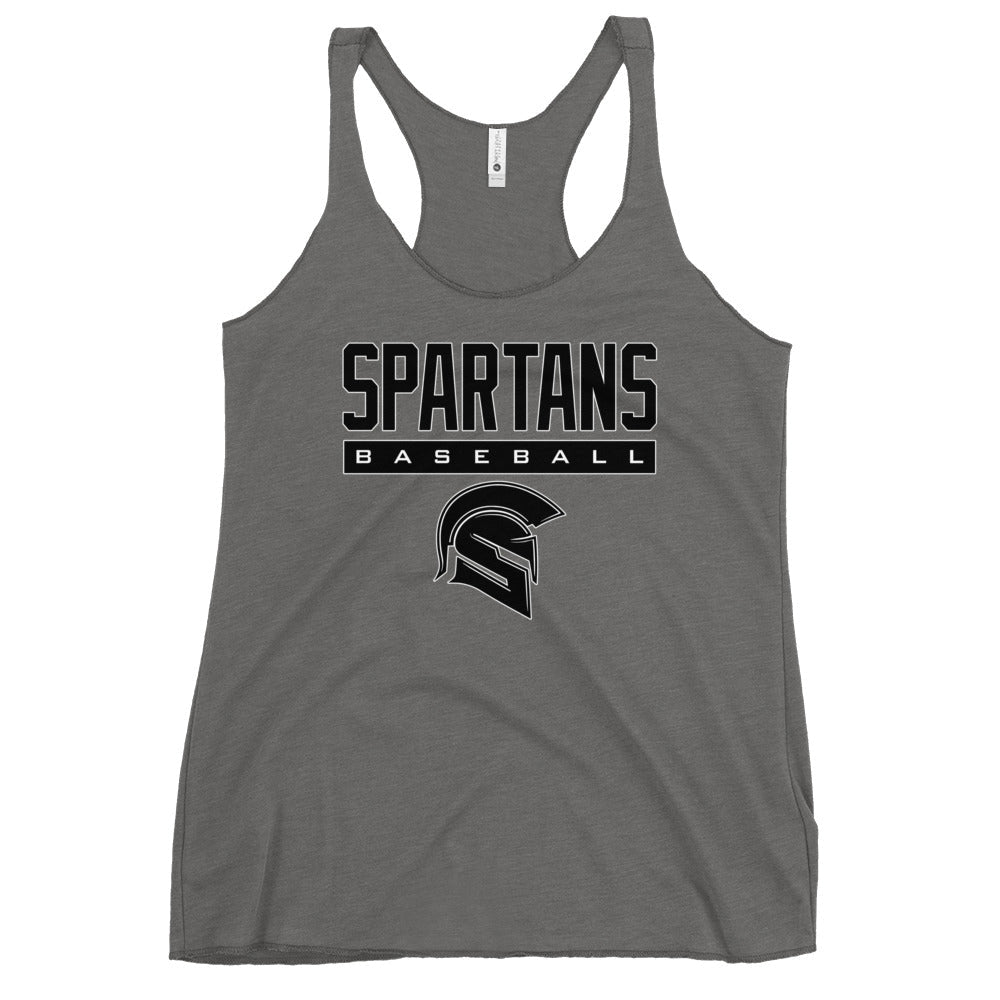 Performance | Thin Racerback Tank Top | Owings Mills Spartans Baseball | Crest Logo