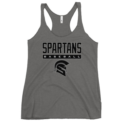 Performance | Thin Racerback Tank Top | Owings Mills Spartans Baseball | Crest Logo
