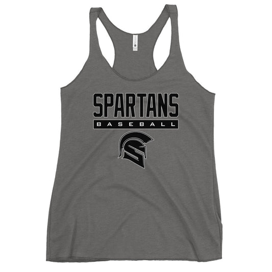 Performance | Thin Racerback Tank Top | Owings Mills Spartans Baseball | Crest Logo