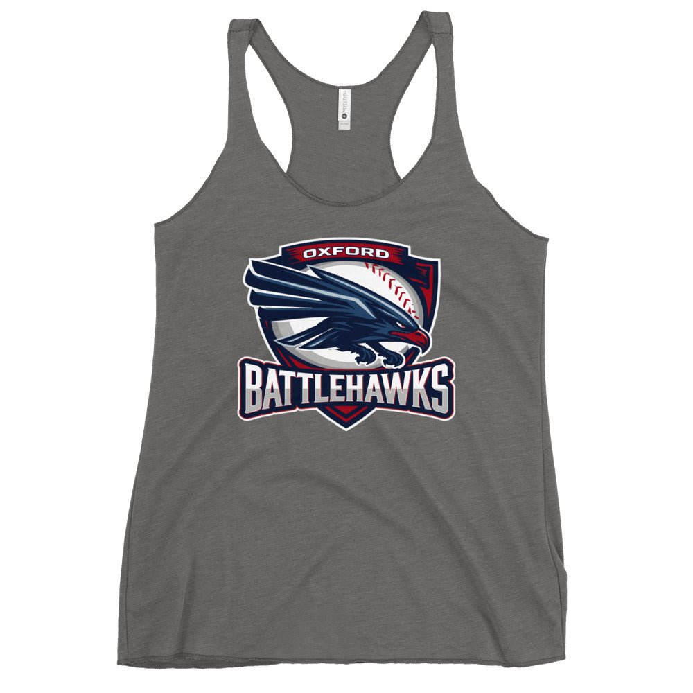 Performance | Thin Racerback Tank Top | Oxford Battlehawks 13U | Badge Logo