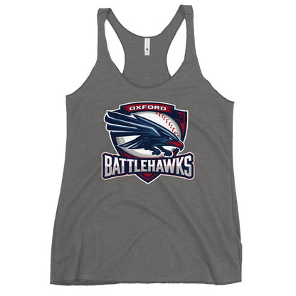Performance | Thin Racerback Tank Top | Oxford Battlehawks 13U | Badge Logo