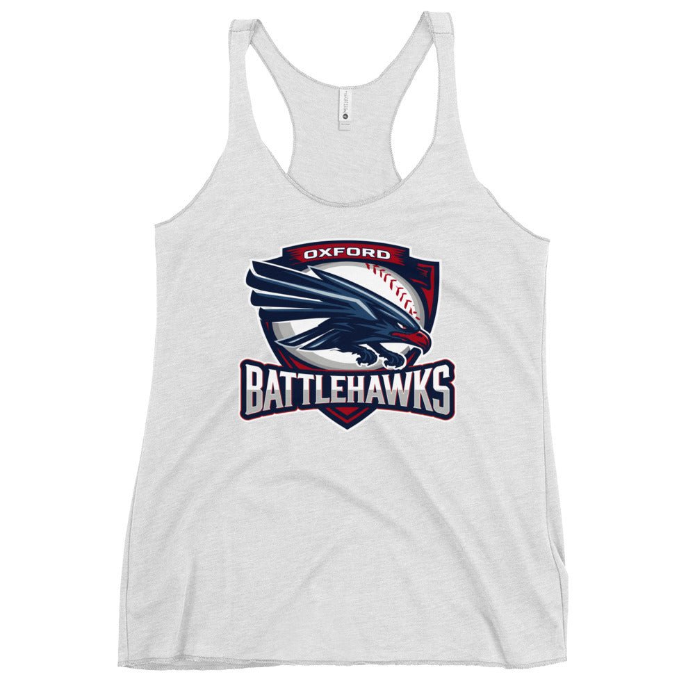 Performance | Thin Racerback Tank Top | Oxford Battlehawks 13U | Badge Logo