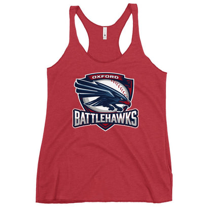Performance | Thin Racerback Tank Top | Oxford Battlehawks 13U | Badge Logo