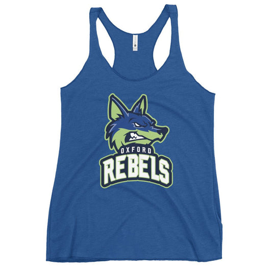 Performance | Thin Racerback Tank Top | Oxford Rebels 12U | Mascot Logo
