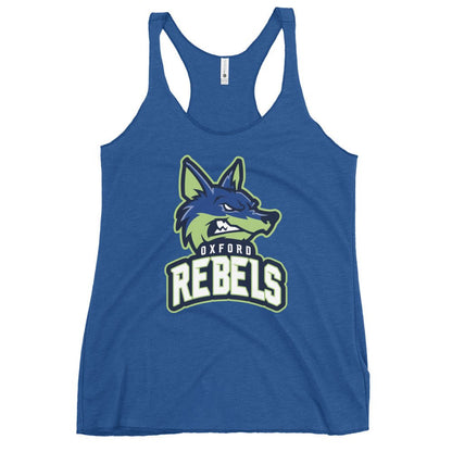Performance | Thin Racerback Tank Top | Oxford Rebels 12U | Mascot Logo