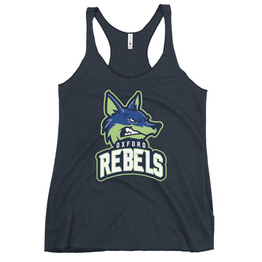 Performance | Thin Racerback Tank Top | Oxford Rebels 12U | Mascot Logo