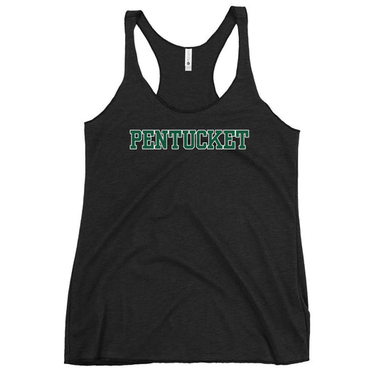 Performance | Thin Racerback Tank Top | Pentucket Youth Football and Cheer | Script Logo