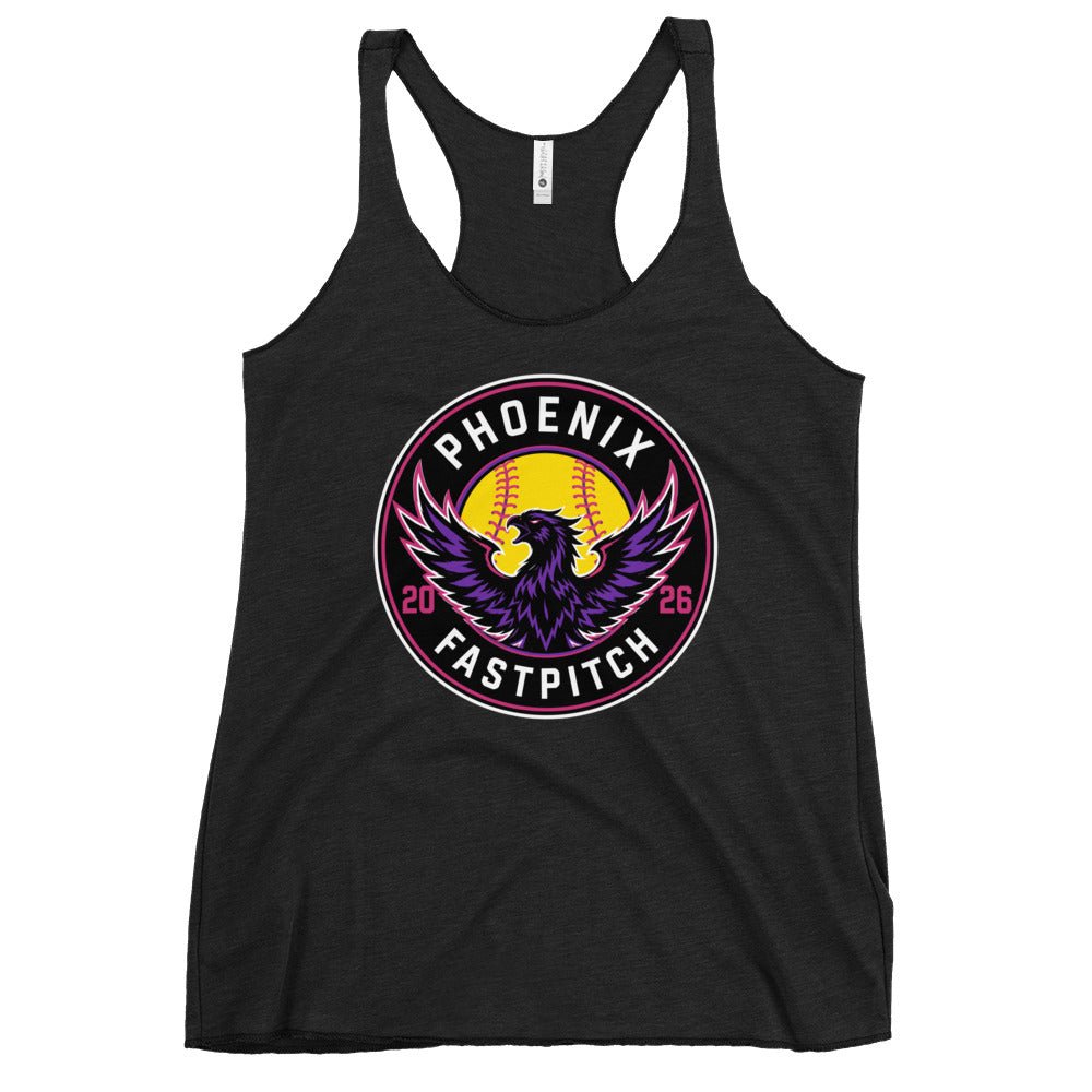 Performance | Thin Racerback Tank Top | Phoenix Fastpitch | Badge Logo