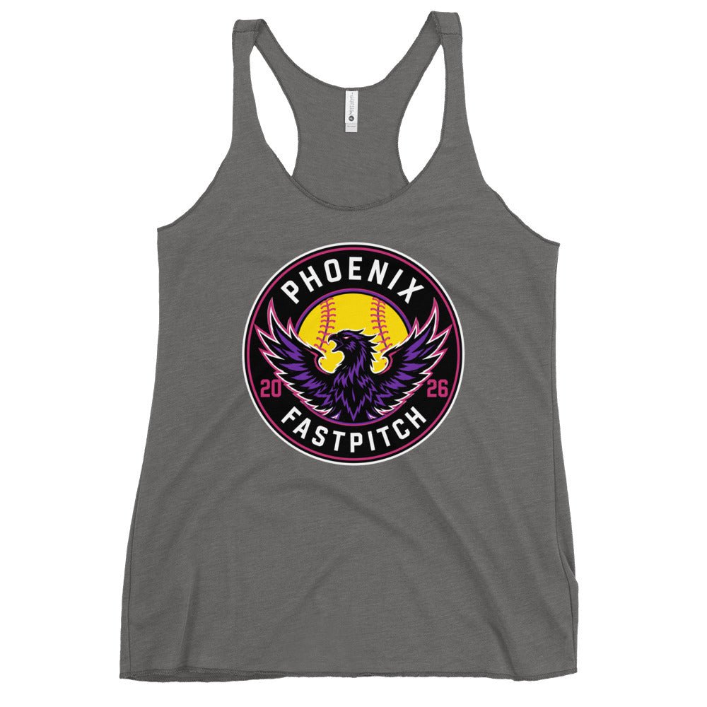 Performance | Thin Racerback Tank Top | Phoenix Fastpitch | Badge Logo