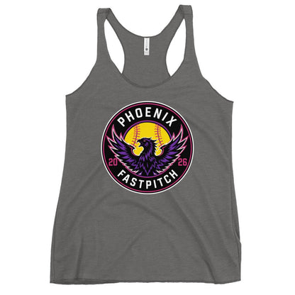 Performance | Thin Racerback Tank Top | Phoenix Fastpitch | Badge Logo