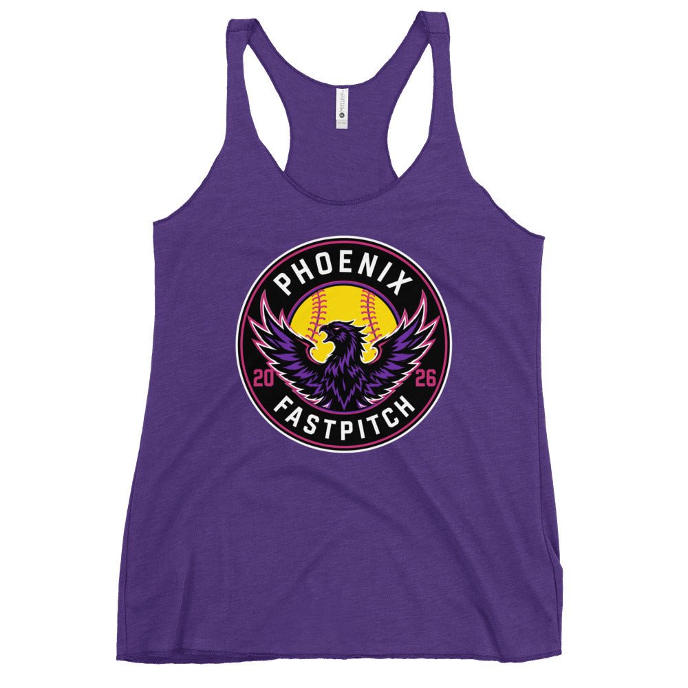 Performance | Thin Racerback Tank Top | Phoenix Fastpitch | Badge Logo