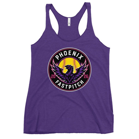 Performance | Thin Racerback Tank Top | Phoenix Fastpitch | Badge Logo