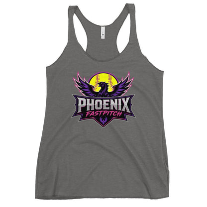 Performance | Thin Racerback Tank Top | Phoenix Fastpitch | Emblem Logo