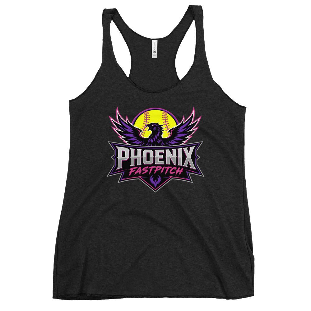 Performance | Thin Racerback Tank Top | Phoenix Fastpitch | Emblem Logo