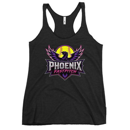 Performance | Thin Racerback Tank Top | Phoenix Fastpitch | Emblem Logo