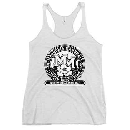 Performance | Thin Racerback Tank Top | Pink Magnolias Dance | Emblem Logo