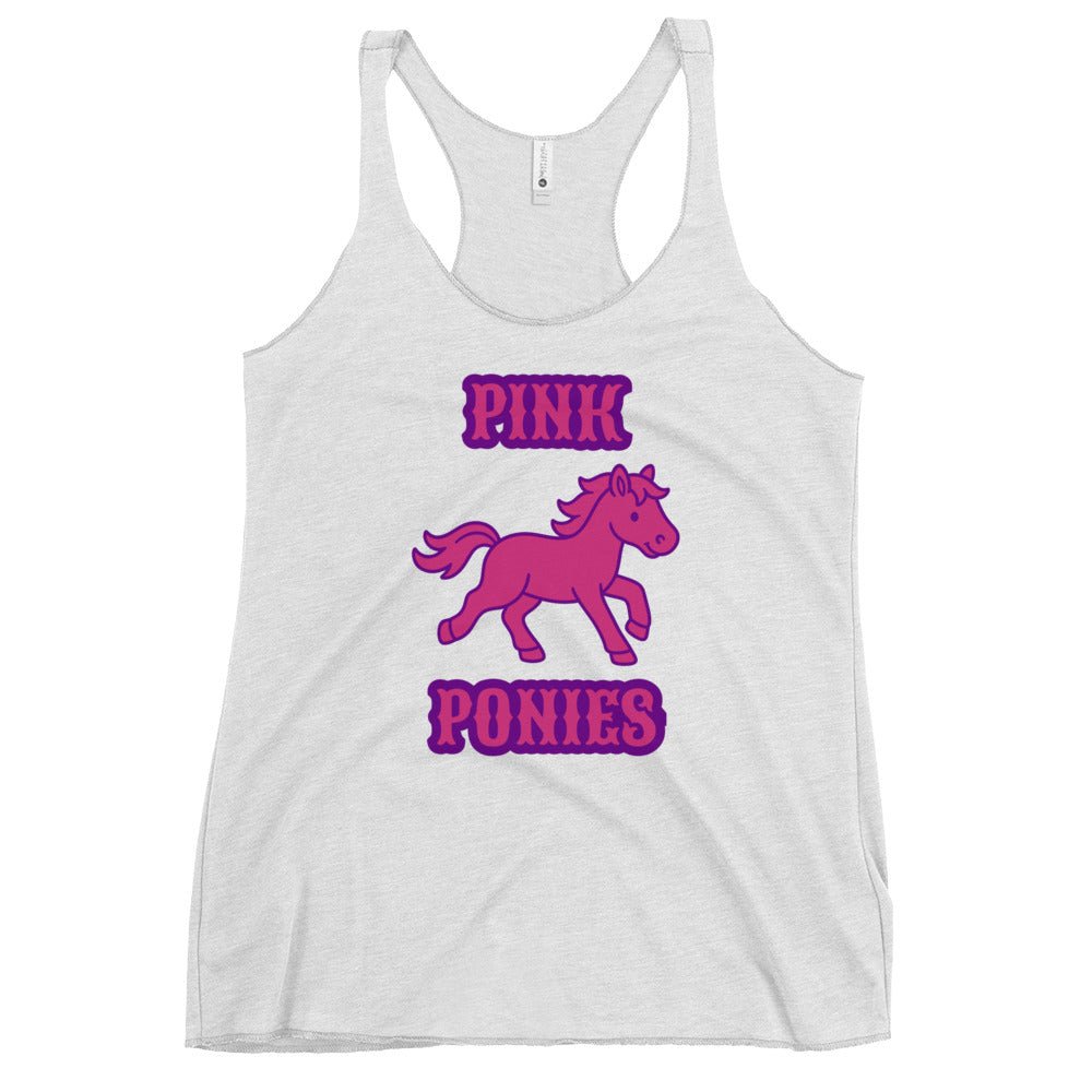 Performance | Thin Racerback Tank Top | Pink Pony Athletic Club | Emblem Logo