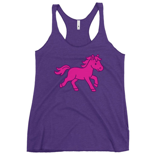 Performance | Thin Racerback Tank Top | Pink Pony Athletic Club | Mascot Logo