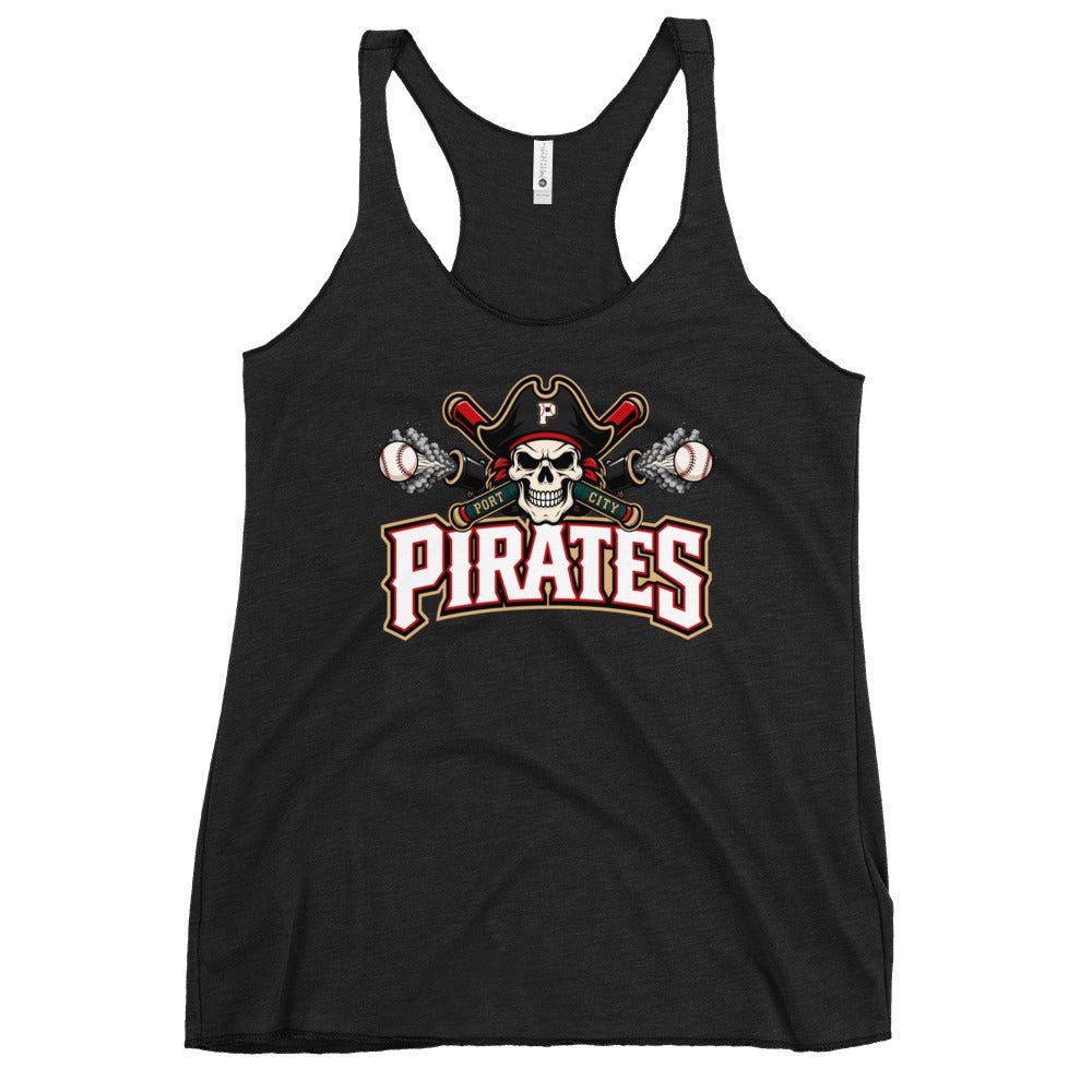 Performance | Thin Racerback Tank Top | Port City Pirates | Cannonball Portside Logo