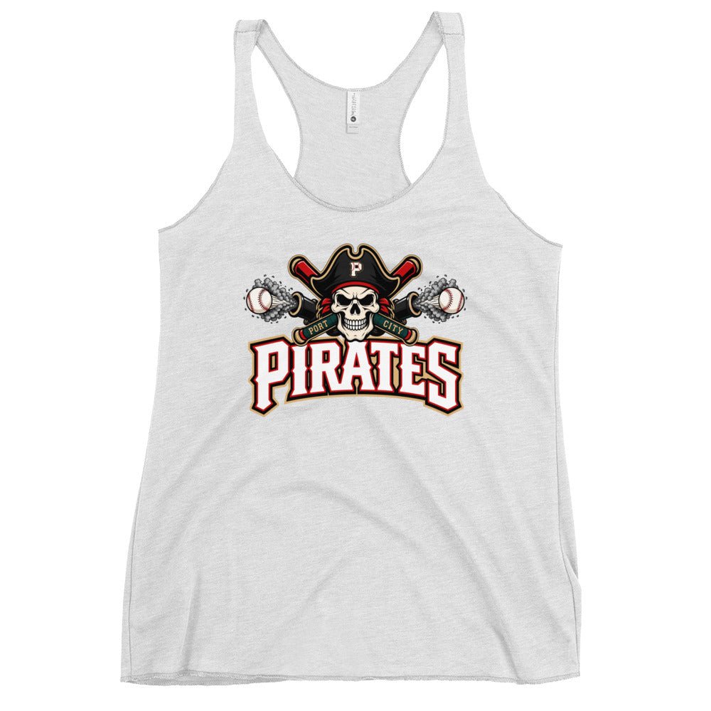 Performance | Thin Racerback Tank Top | Port City Pirates | Cannonball Portside Logo