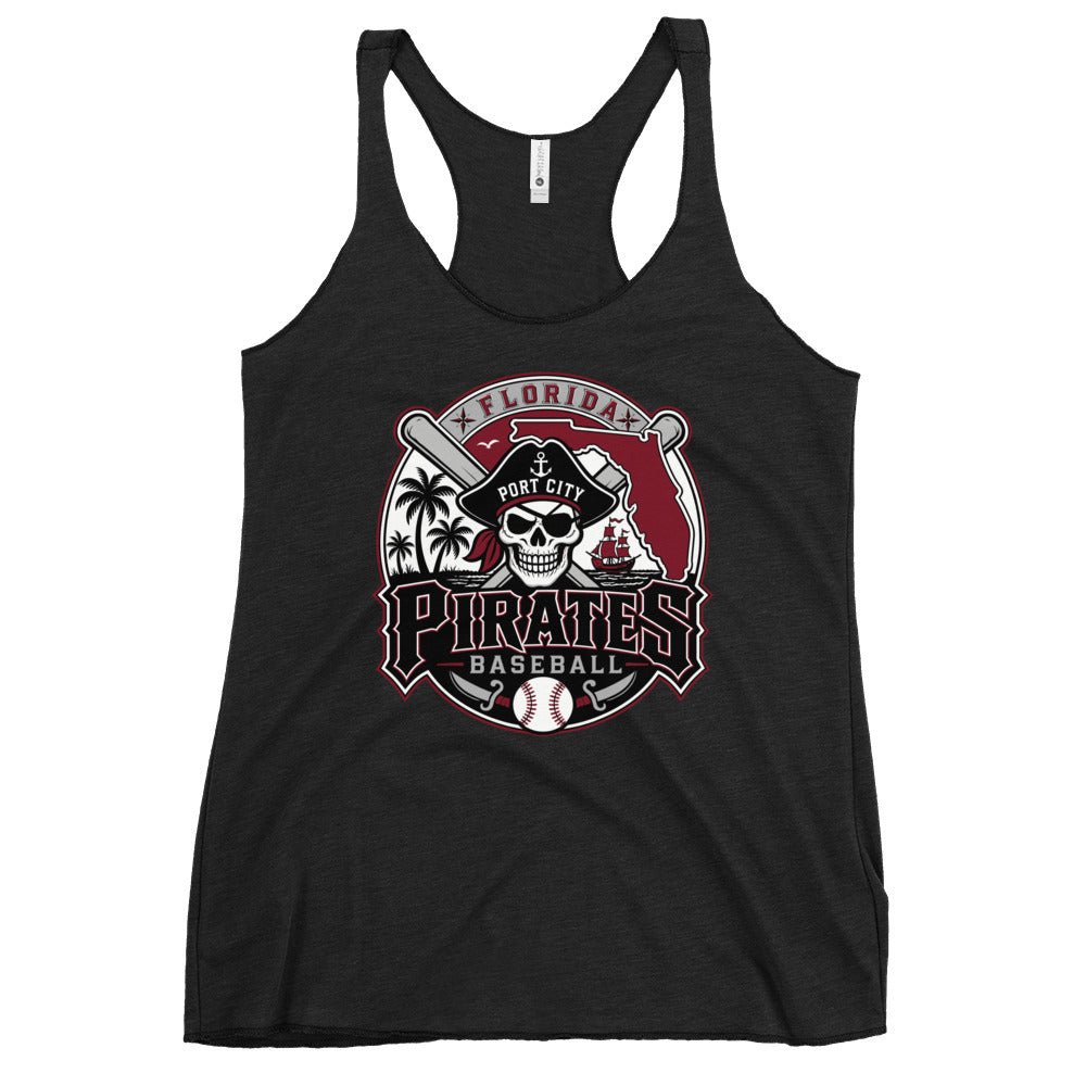 Performance | Thin Racerback Tank Top | Port City Pirates | Emblem Logo