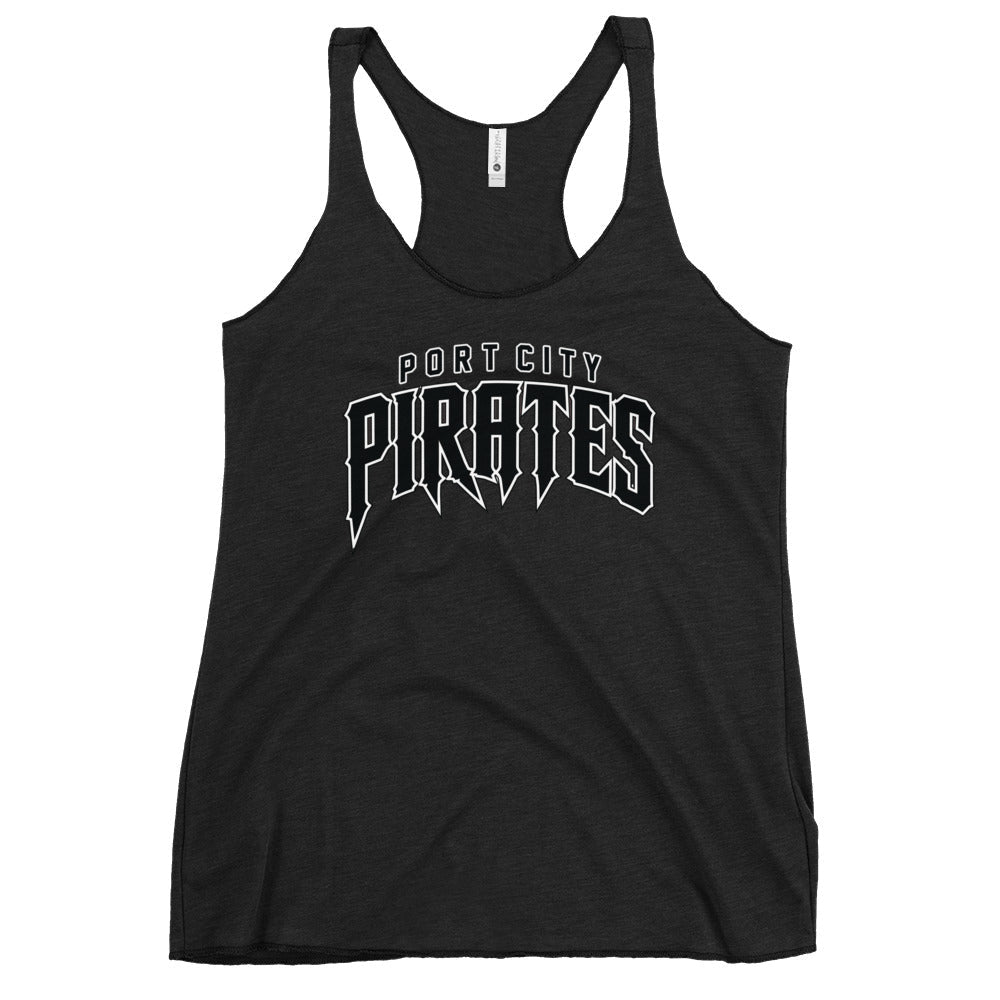 Performance | Thin Racerback Tank Top | Port City Pirates | Script Logo