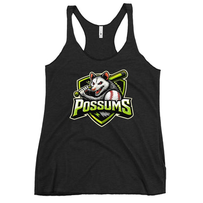 Performance | Thin Racerback Tank Top | Possums | Mascot Logo