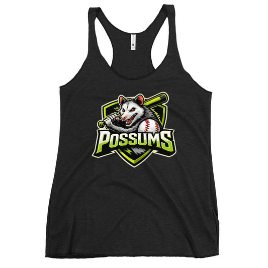 Performance | Thin Racerback Tank Top | Possums | Mascot Logo