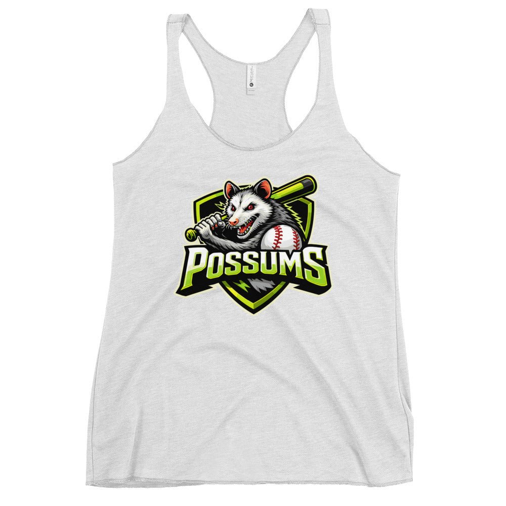 Performance | Thin Racerback Tank Top | Possums | Mascot Logo