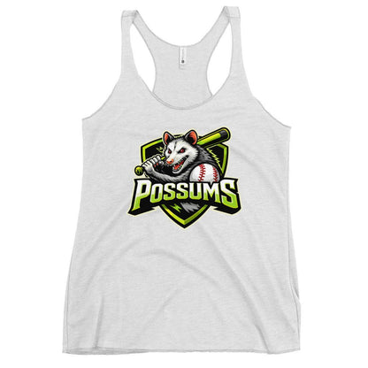 Performance | Thin Racerback Tank Top | Possums | Mascot Logo