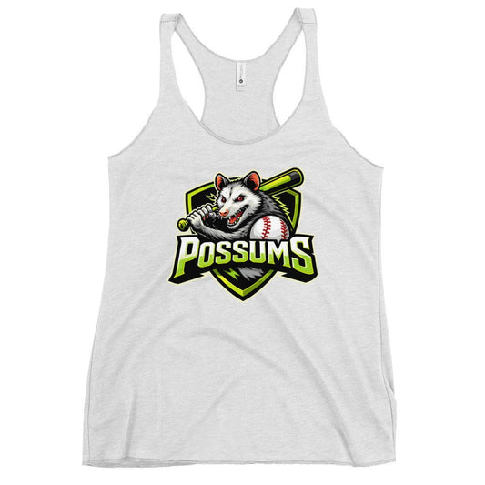Performance | Thin Racerback Tank Top | Possums | Mascot Logo