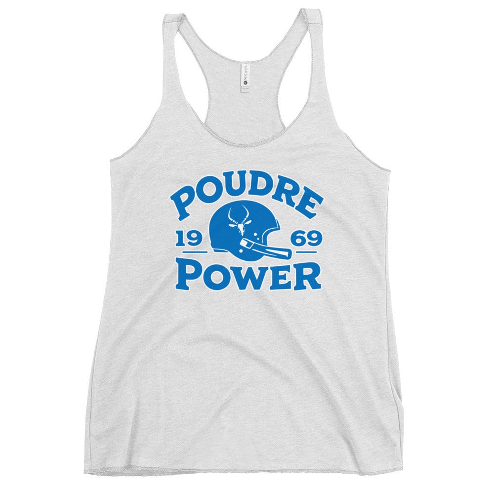 Performance | Thin Racerback Tank Top | Poudre Football | Crest Logo