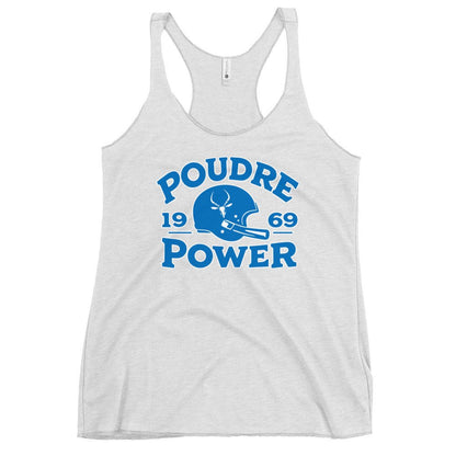 Performance | Thin Racerback Tank Top | Poudre Football | Crest Logo
