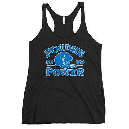Performance | Thin Racerback Tank Top | Poudre Football | Crest Logo