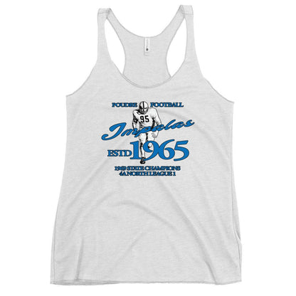 Performance | Thin Racerback Tank Top | Poudre Football | Dynasty Athletics Logo